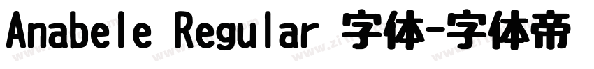 Anabele Regular 字体字体转换